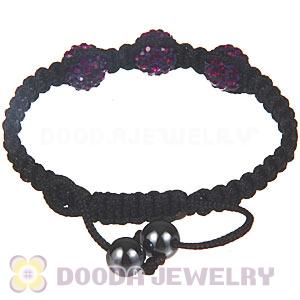 Wholesale On Sale Handmade Pave Crystal Macrame Bracelets