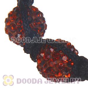 Wholesale On Sale Handmade Pave Champagne Crystal Macrame Bracelets