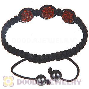Wholesale On Sale Handmade Pave Champagne Crystal Macrame Bracelets