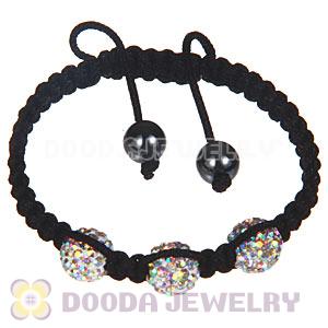 Wholesale On Sale Handmade Pave Crystal Macrame Bracelets
