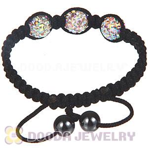 Wholesale On Sale Handmade Pave Crystal Macrame Bracelets