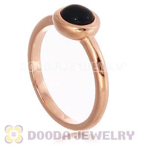 Rose Gold Plated Stackable Cabochon Pearl Ring Wholesale