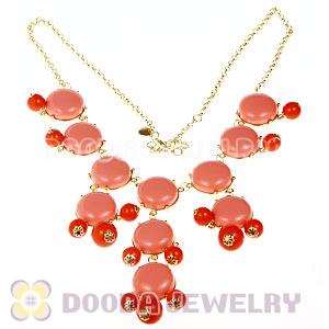 2012 New Fashion Orange  Bubble Bib Necklace Wholesale
