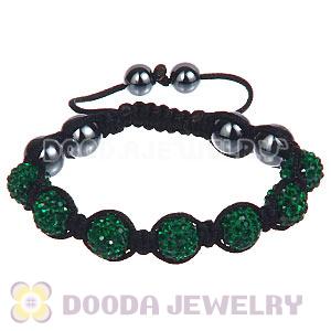 Wholesale Special Price Handmade Pave Green Crystal TresorBeads Bracelets