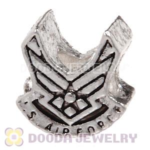 Wholesale Silver Plated European USAF US Air Force Bead 