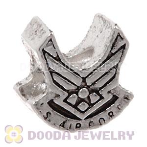 Wholesale Silver Plated European USAF US Air Force Bead 