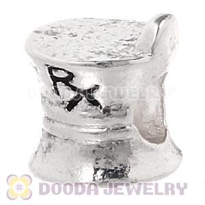 Wholesale Silver Plated European Pharmacy Rx Mortar Pestle Bead 