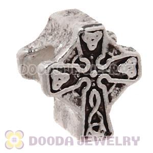 Wholesale Silver Plated European Celtic Cross Beads