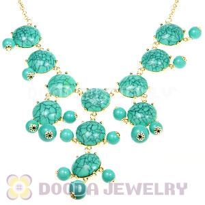 2012 New Fashion Turquoise Bubble Bib Statement Necklaces Wholesale