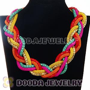 Fashion Rock Punk Chunky Braided Snake Chain Collar Necklaces 
