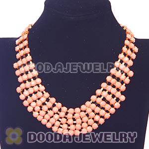 Multilayer Resin Diamond Chunky Choker Cluster Necklace Wholesale