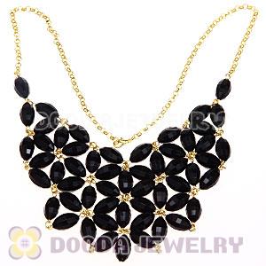 2012 New Fashion Black Bubble Bib Necklace Wholesale
