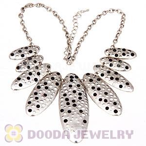Gothic Vintage Tone Inlay Crystal Pendant Choker Necklaces Wholesale