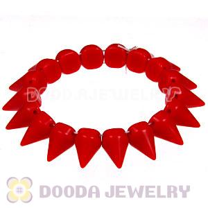 Fashion Hot Cool Rock Punk Spike Rivets Elastic Stretch Bracelet