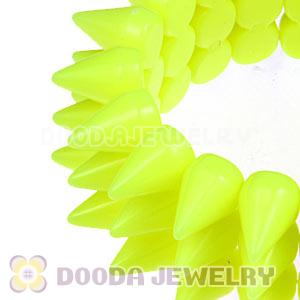 Fashion 3 Rows Rock Punk Spike Rivets Elastic Stretch Bangle Bracelet