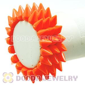 Fashion 3 Rows Rock Punk Spike Rivets Elastic Stretch Bangle Bracelet