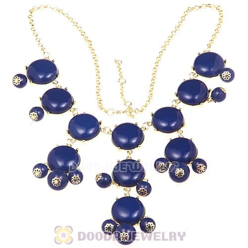 2012 New Fashion Navy Bubble Bib Statement Necklaces Wholesale