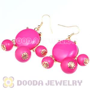 Fashion Gold Plated Roseo Drop Bubble Earrings Wholesale