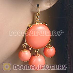 Fashion Gold Plated Orange Drop Bubble Earrings Wholesale