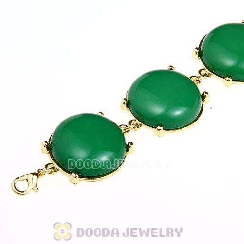 Cheap Resin Bead Dark Green Bubble Bracelets Wholesale