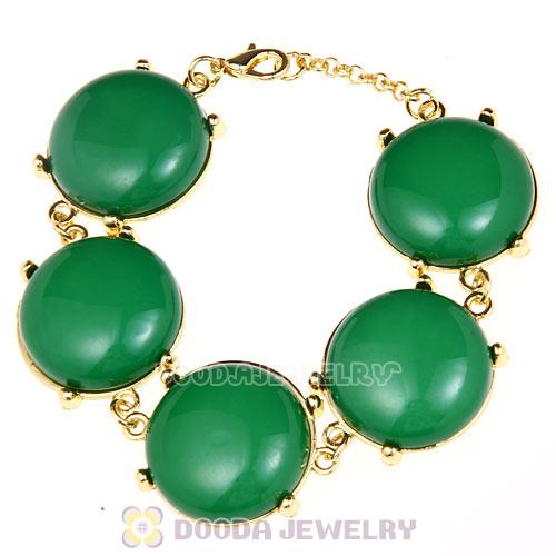 Cheap Resin Bead Dark Green Bubble Bracelets Wholesale