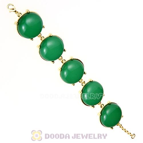 Cheap Resin Bead Dark Green Bubble Bracelets Wholesale