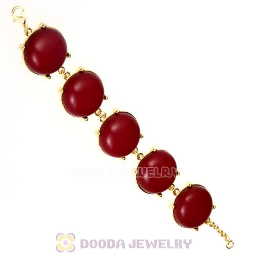 Cheap Resin Bead Claret Bubble Bracelets Wholesale