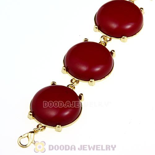 Cheap Resin Bead Claret Bubble Bracelets Wholesale