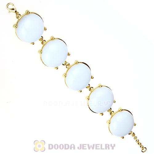 Cheap Resin Bead White Bubble Bracelets Wholesale