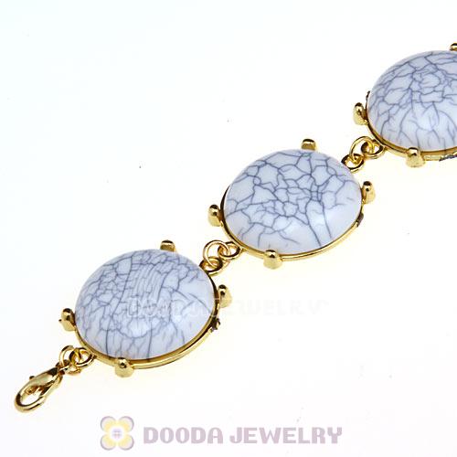 Cheap Resin Bead White Turquoise Bubble Bracelets Wholesale