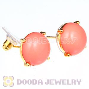 2012 Fashion Gold Plated Orange Bubble Stud Earrings Wholesale