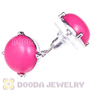 2012 Fashion Silver Plated Roseo Bubble Stud Earrings Wholesale
