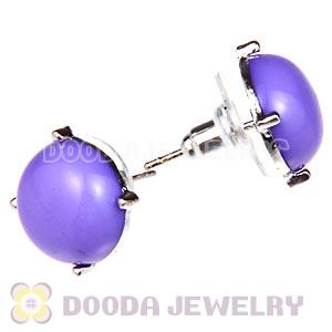 2012 Fashion Silver Plated Lavender Bubble Stud Earrings Wholesale