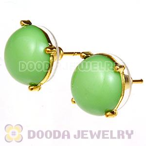 2012 Fashion Gold Plated Pink Bubble Stud Earrings Wholesale