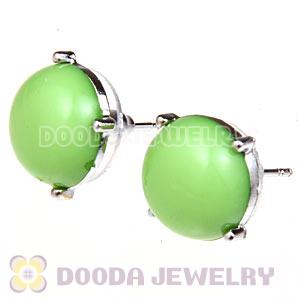 2012 Fashion Silver Plated Olivine Bubble Stud Earrings Wholesale