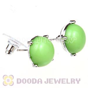 2012 Fashion Silver Plated Olivine Bubble Stud Earrings Wholesale