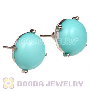2012 Fashion Silver Plated Turquoise Bubble Stud Earrings Wholesale