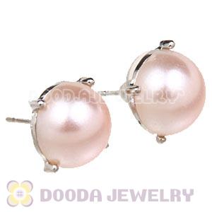 2012 Fashion Silver Plated Bubble Stud Earrings Pearl Wholesale