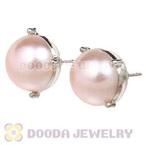 2012 Fashion Silver Plated Bubble Stud Earrings Pearl Wholesale