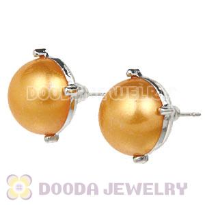 2012 Fashion Silver Plated Bubble Stud Earrings Pearl Wholesale