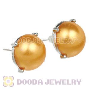 2012 Fashion Silver Plated Bubble Stud Earrings Pearl Wholesale