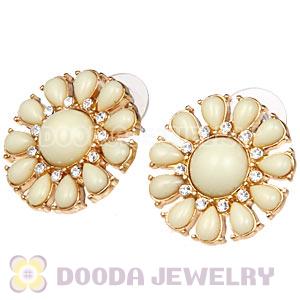 Fashion Gold Plated Flower Bubble Stud Earring Wholesale
