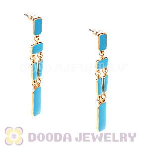Fashion Blue Park Guell Statement Drop Earrings Wholesale