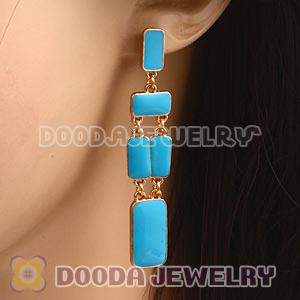 Fashion Blue Park Guell Statement Drop Earrings Wholesale