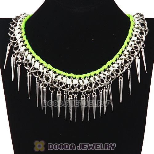 Gothic Punk Rock Jewelry Rivet Spike Choker Collar Necklace