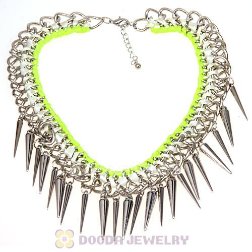 Gothic Punk Rock Jewelry Rivet Spike Choker Collar Necklace