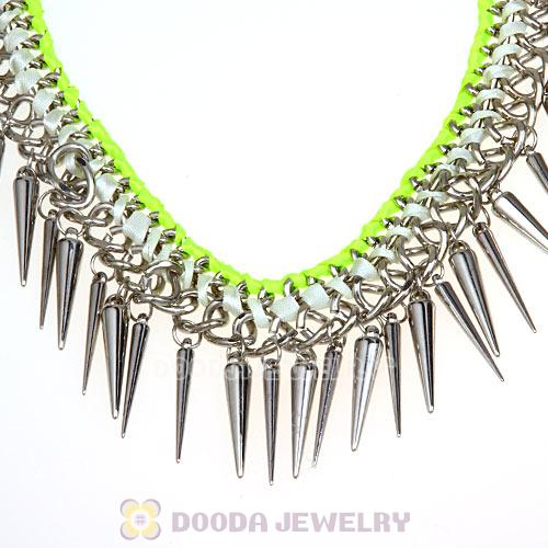 Gothic Punk Rock Jewelry Rivet Spike Choker Collar Necklace