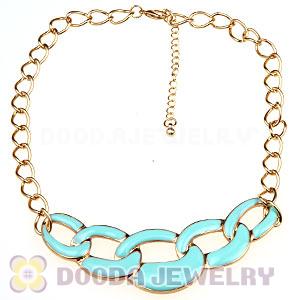 Punk Style Black Enamel Hoop Choker Bib Necklaces Wholesale