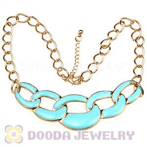 Punk Style Black Enamel Hoop Choker Bib Necklaces Wholesale