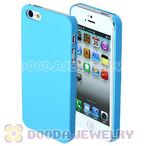 Ultra Slim Cyan Frosted Hard Cover Cases For iPhone5 Gen 5th 5G